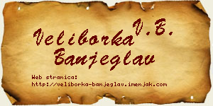 Veliborka Banjeglav vizit kartica